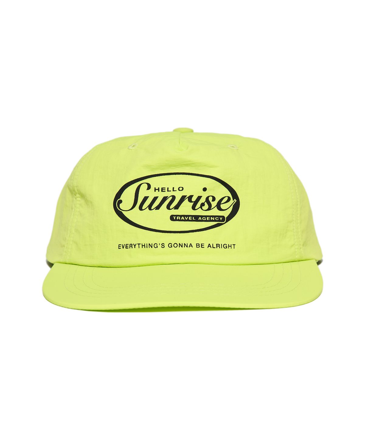 헬로 선라이즈(HELLO SUNRISE) HS OVAL Logo 5Panel Cap_Lemon Yellow