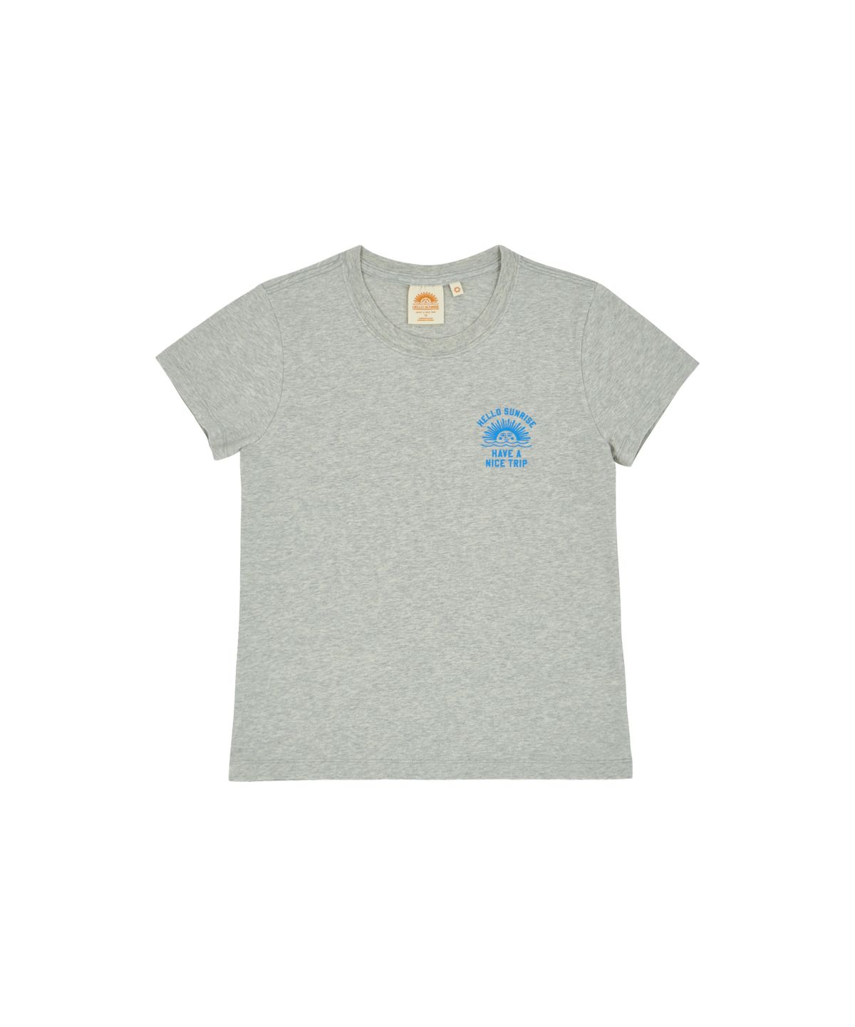 헬로 선라이즈(HELLO SUNRISE) HS Shorts Sleeve Tee(W)_Melange Gray