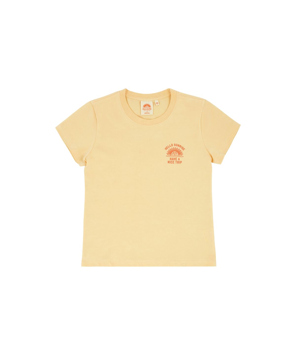 헬로 선라이즈(HELLO SUNRISE) HS Shorts Sleeve Tee(W)_Butter Yellow