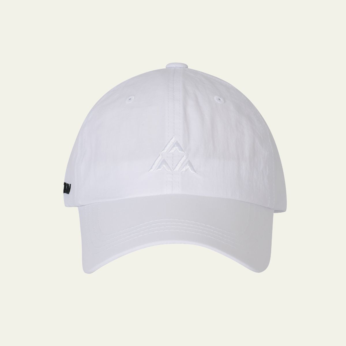 리드로(LEADRAW) nylon Logo ball cap_white