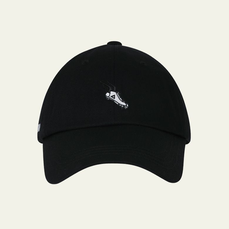 cotton wing shoe ball cap_black
