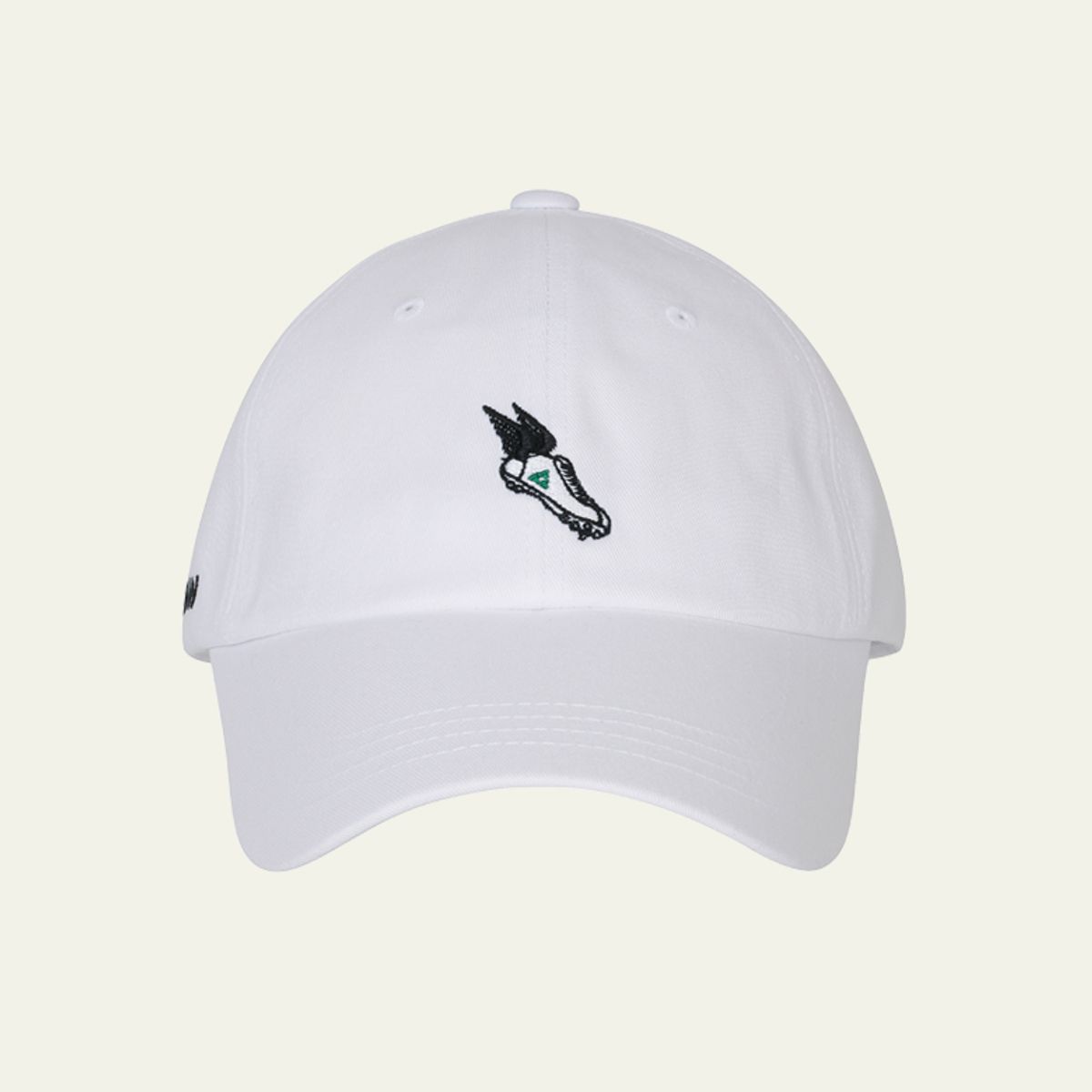 리드로(LEADRAW) cotton wing shoe ball cap_white