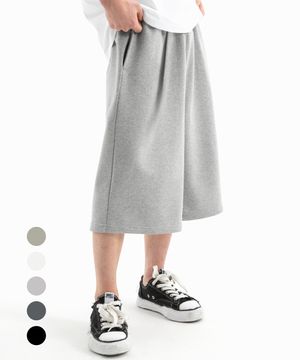 원턱 버뮤다 스웨트 팬츠 ( 4Color )