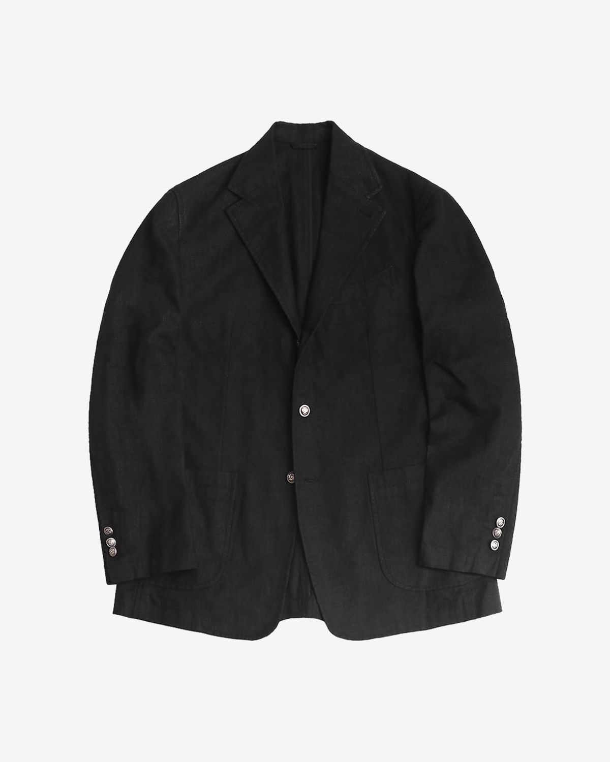 솔티(SORTIE) 408 Linen Washed Jacket (Black)