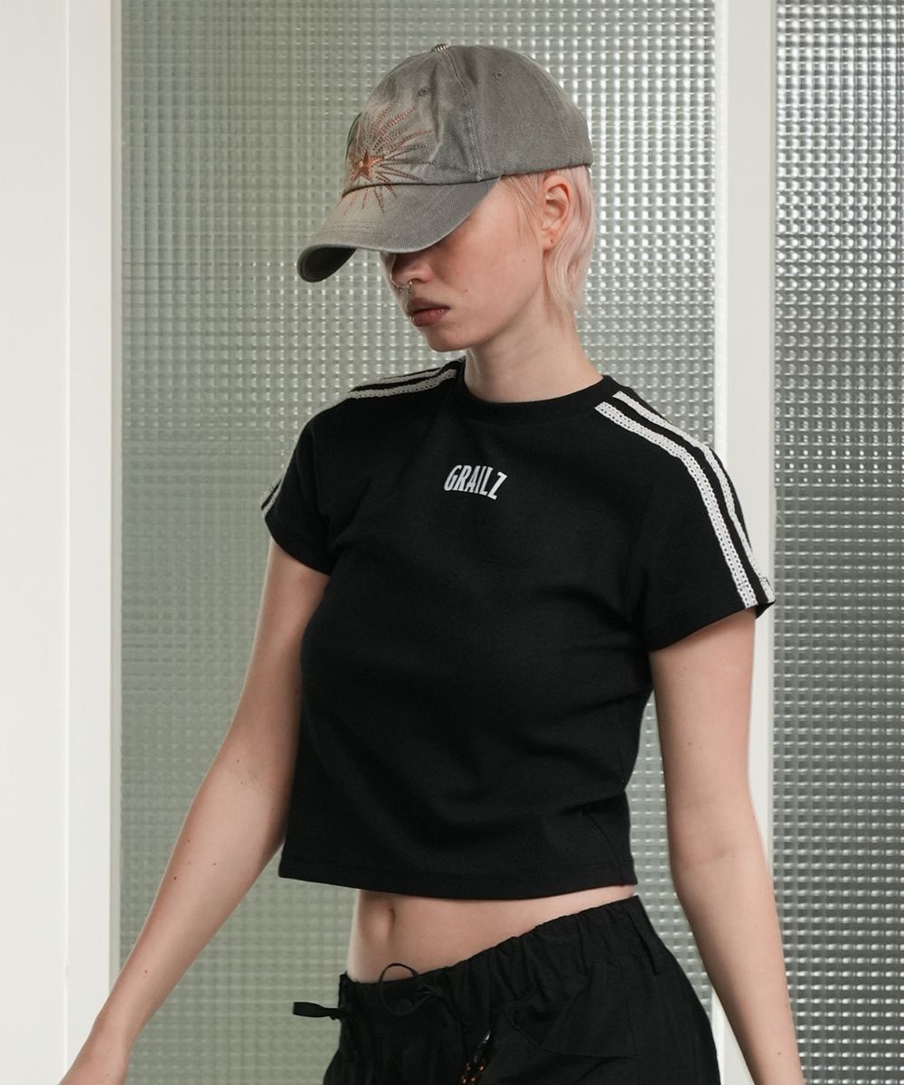 【GRAILZ】GR LACE T-SHIRTS [BLACK] MUSINSA | GRAILZ GR LACE T-SHIRTS [BLACK]