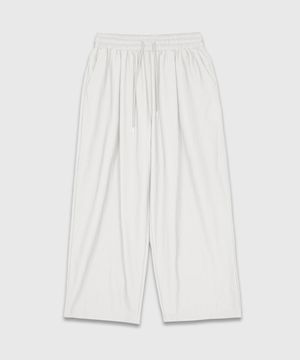 리사이클 와이드 밴딩 팬츠_아이보리