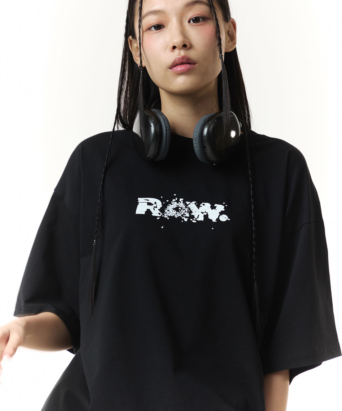 로우랩(RAW LAB) RAW  건로고 반팔 티셔츠 (블랙)