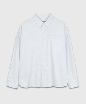 옥스포드 베이직 오버 셔츠_화이트