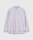옥스포드 스트라이프 오버 셔츠_보라