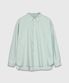 옥스포드 스트라이프 오버 셔츠_그린