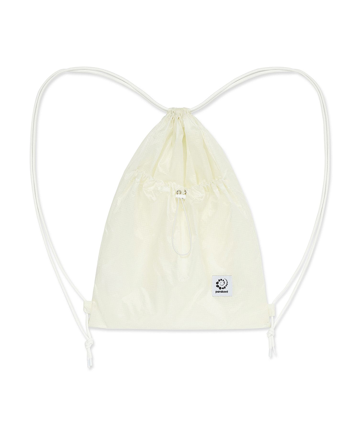 【韓国製品】PARAKEET Crinkle Gym Sack ホワイト MUSINSA | PARAKEET Clear Grid Gym Sack (White)