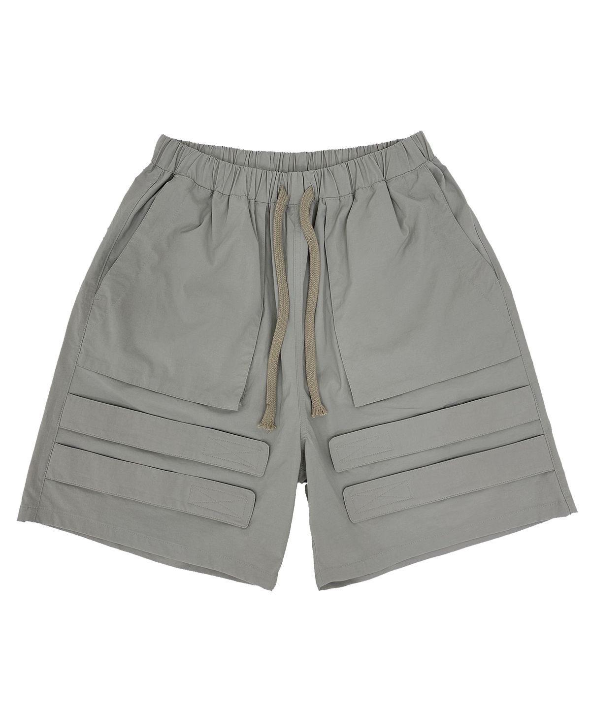 퍼머넌트 아카이브(permanentarchive) 3D POCKET VELCRO SHORTS (LIGHT GRAY)