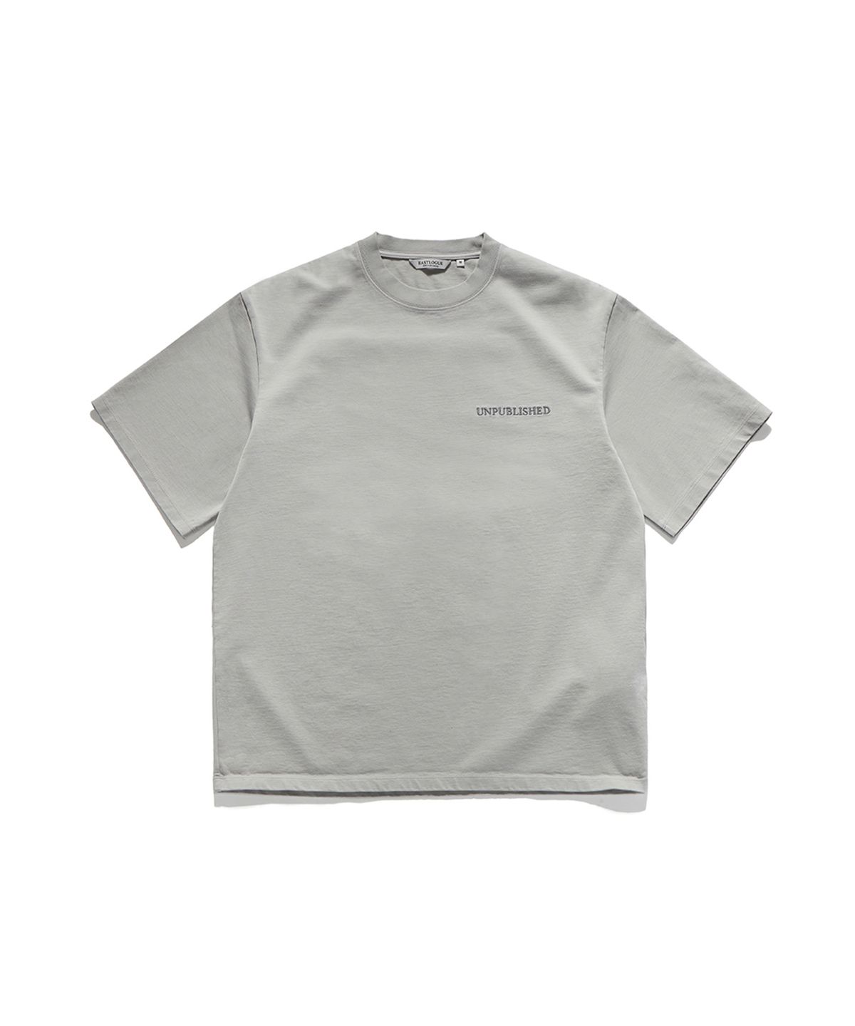 이스트로그(EASTLOGUE) FRAME CUTTING T-SHIRT_DUST BLUE
