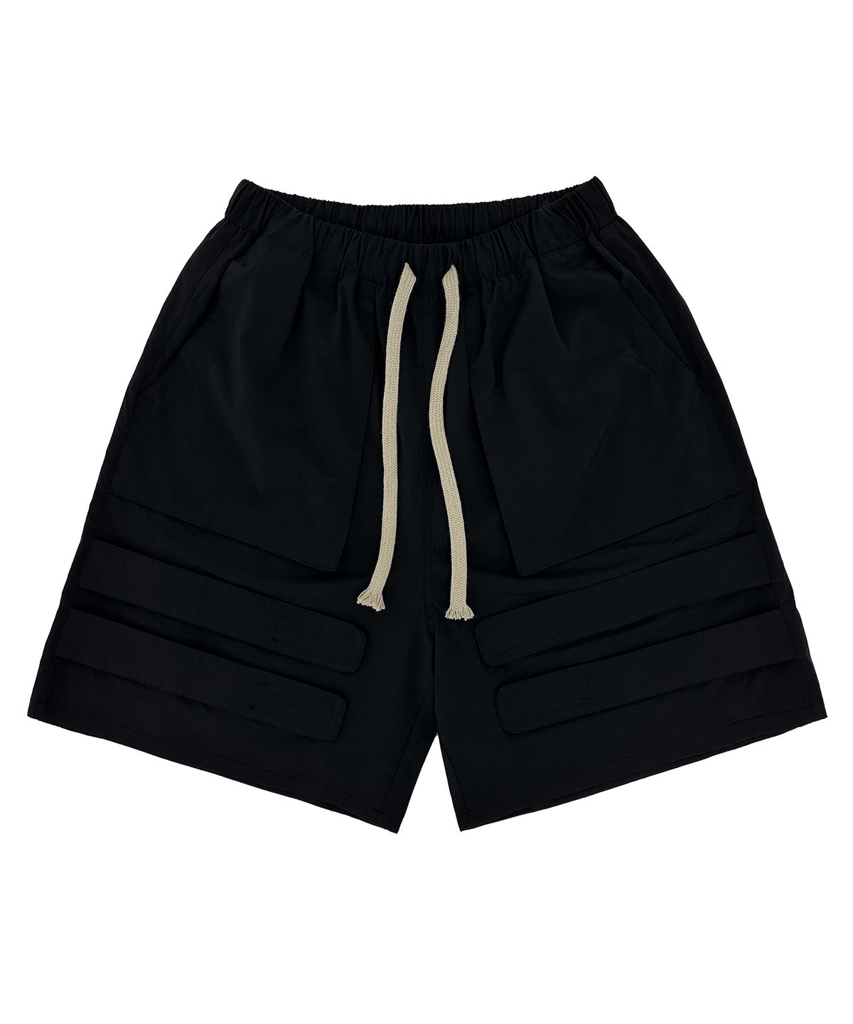 퍼머넌트 아카이브(permanentarchive) 3D POCKET VELCRO SHORTS (BLACK)