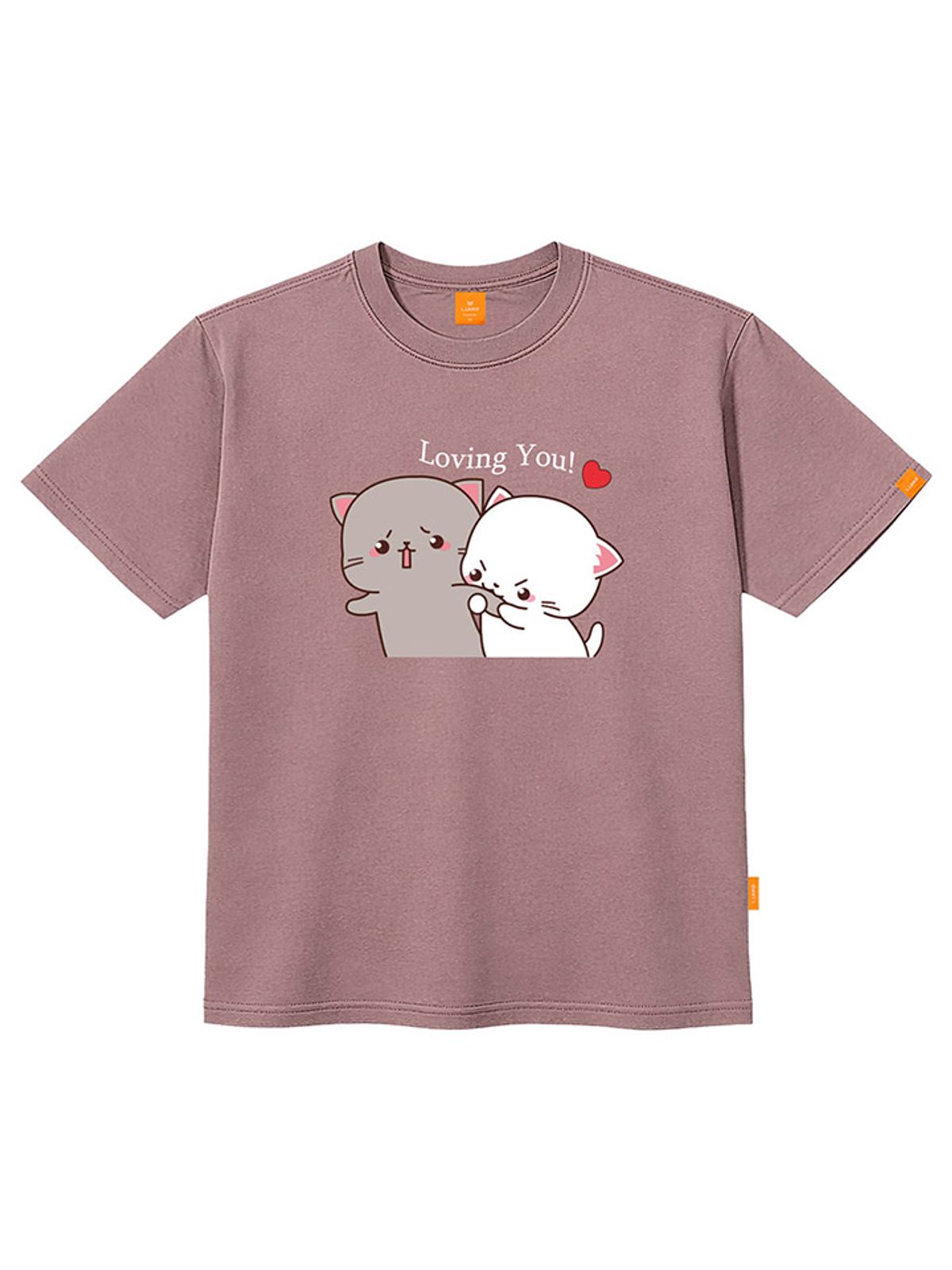 엘라모(LLAMO) 러빙유 반팔티셔츠 남녀공용 빅사이즈 S~4XL