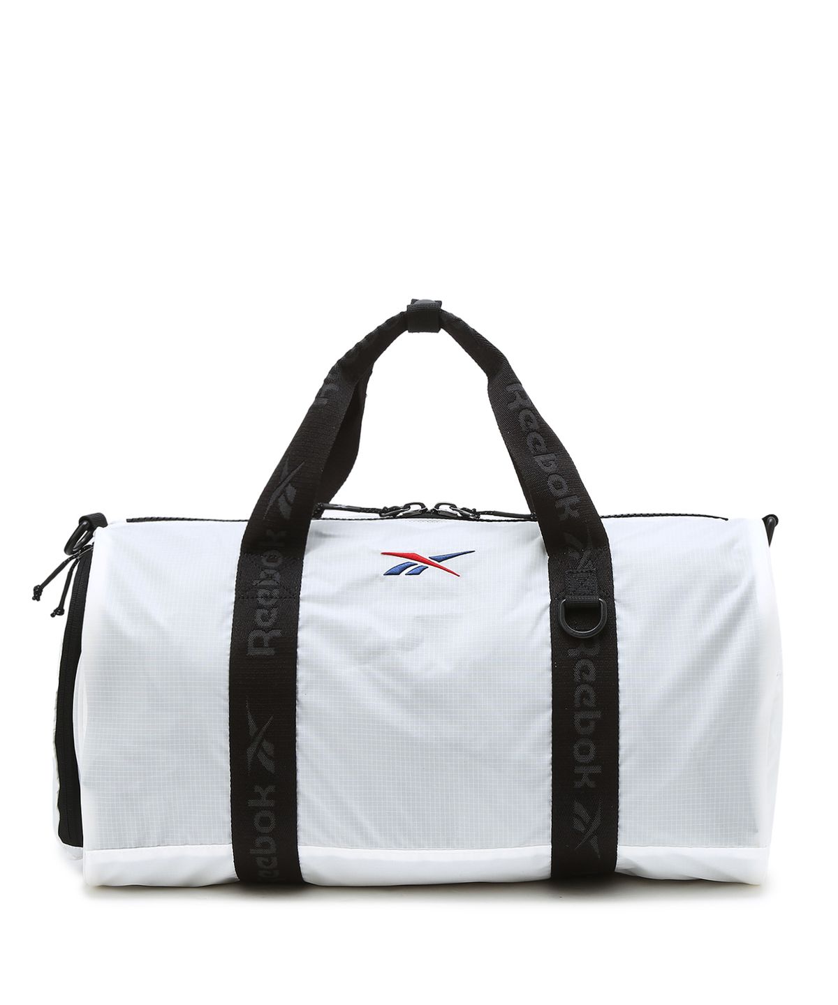 리복(REEBOK) 경량 나일론 더플백 - 화이트