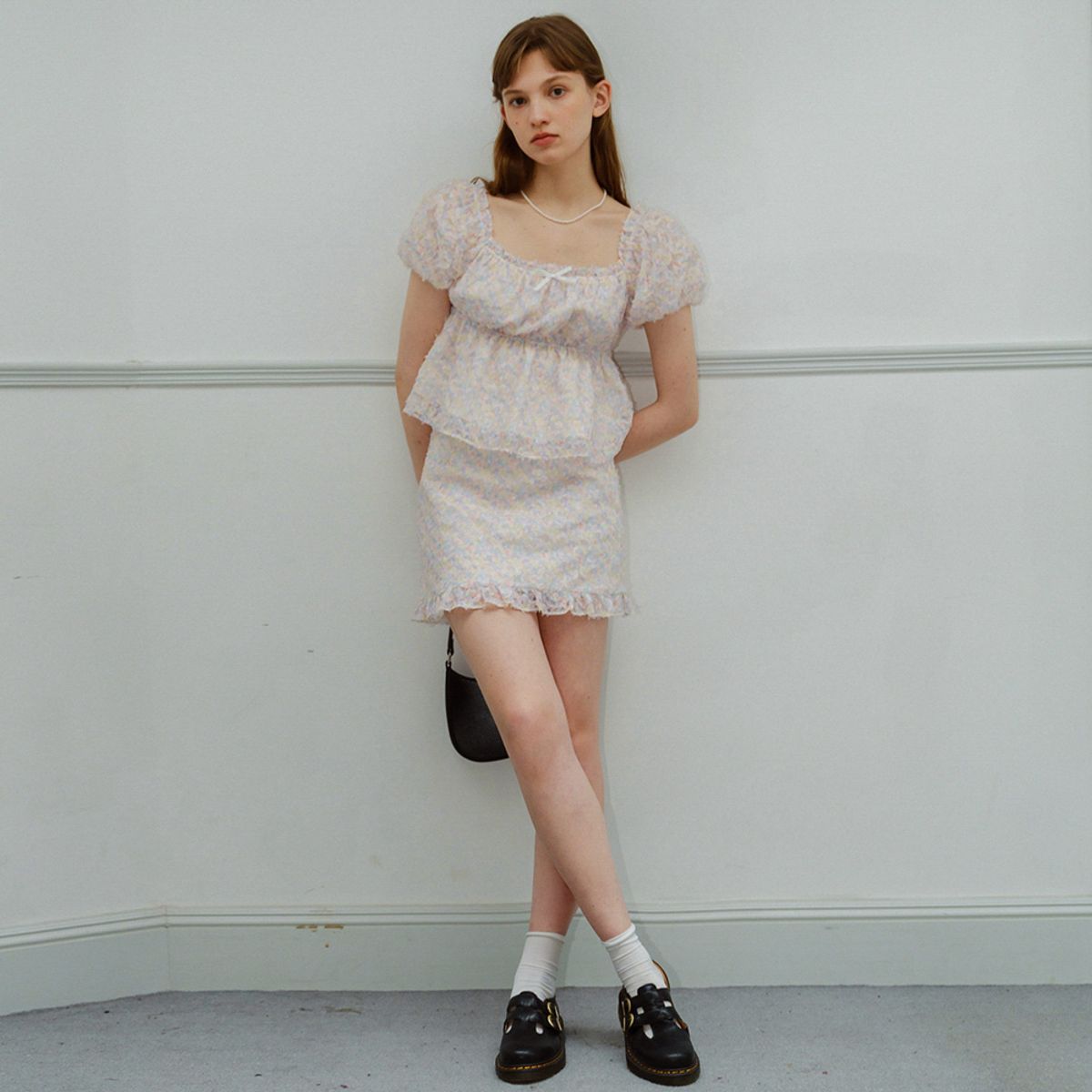 던드롭(DUNDROP) DD_Candy pop ruffled skirt