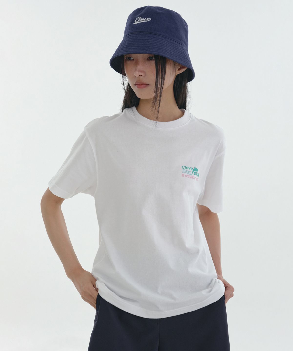 클로브(CLOVE) [24SS clove] Swim Club T-Shirt (White)