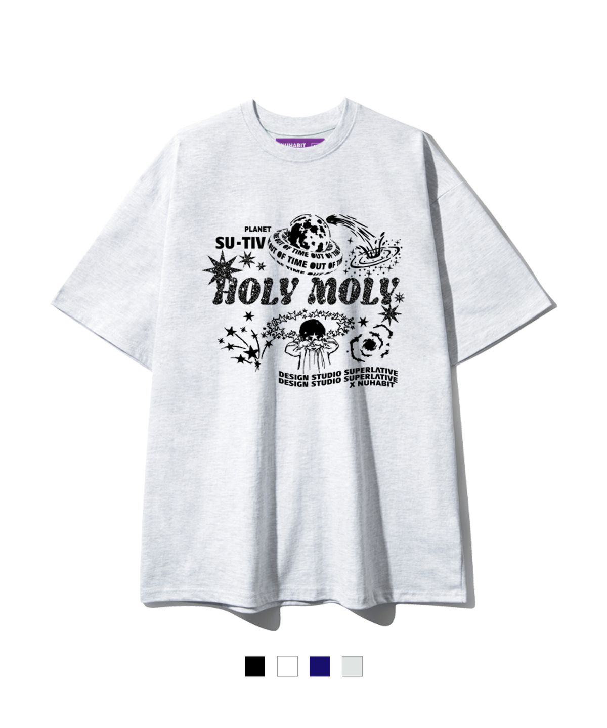 뉴해빗(NUHABIT) N/H HOLY MOLY 오버핏 반팔 (SOS2-4NH056)