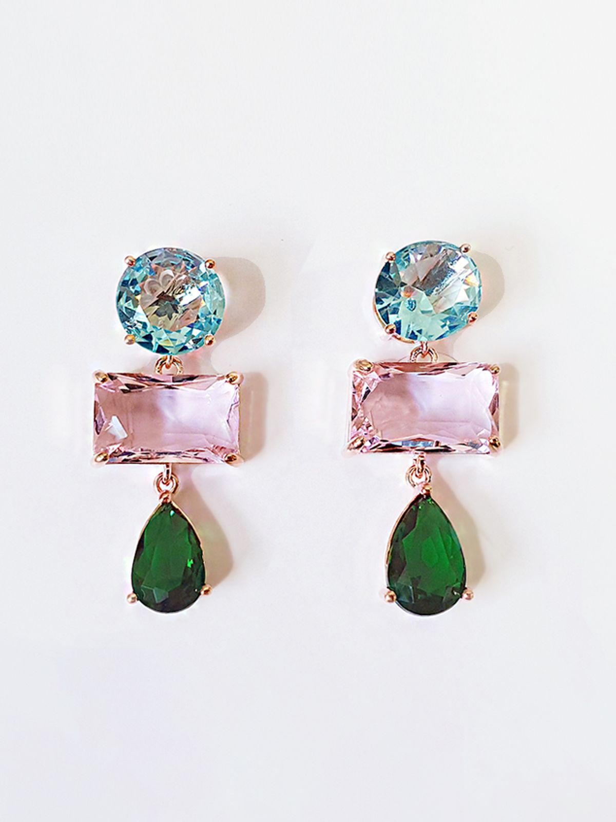 소수(SOSOO) Linda Drop Cubic Earring 린다 드롭 큐빅 귀걸이
