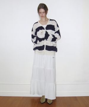 Lazy Cancan Shirring Skirt (4color)