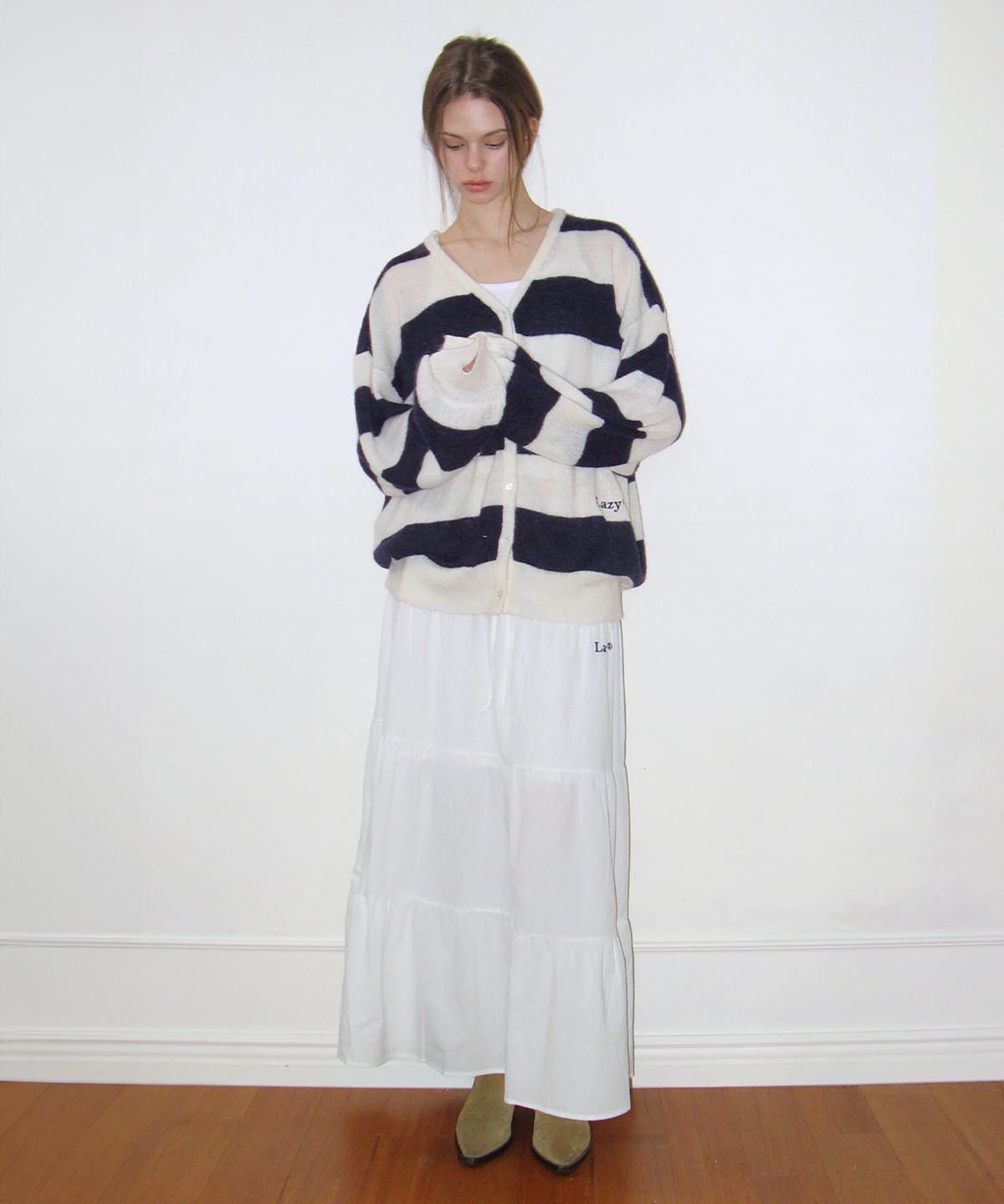 레이지지(LAZYZ) Lazy Cancan Shirring Skirt (4color)