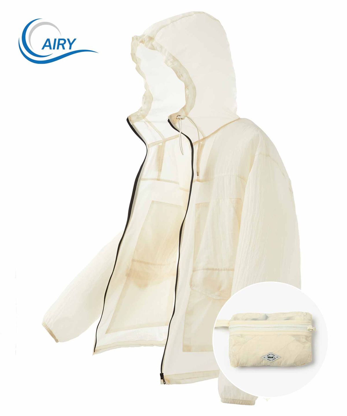 더블유엠씨(WMC) 페더 패커블 윈드브레이커_IVORY
