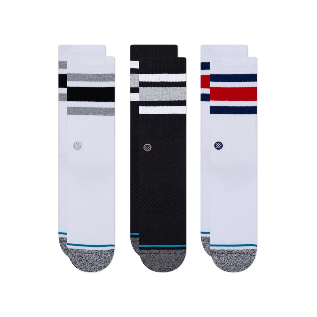 스탠스(STANCE) [UNISEX] 코튼 크루 3팩 STC-A556A21TB3-MUL