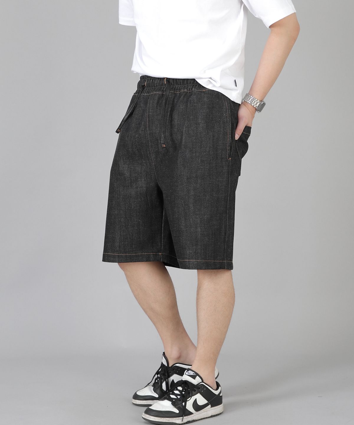 세인트크루(SAINTCREW) 립스P쇼츠 ERS-349 블랙데님