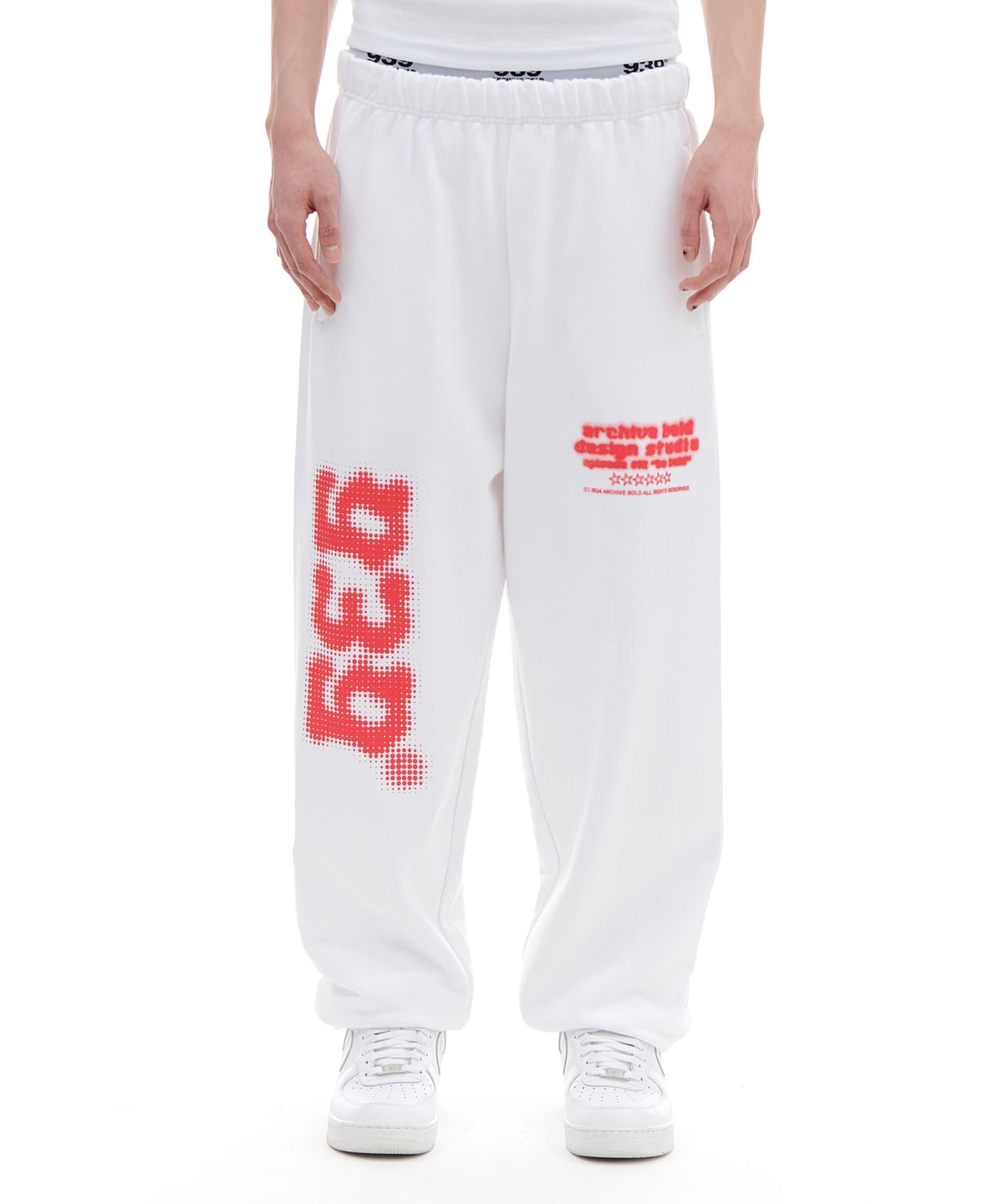 아카이브 볼드(ARCHIVE BOLD) 939 BLUR SWEAT PANTS (WHITE)