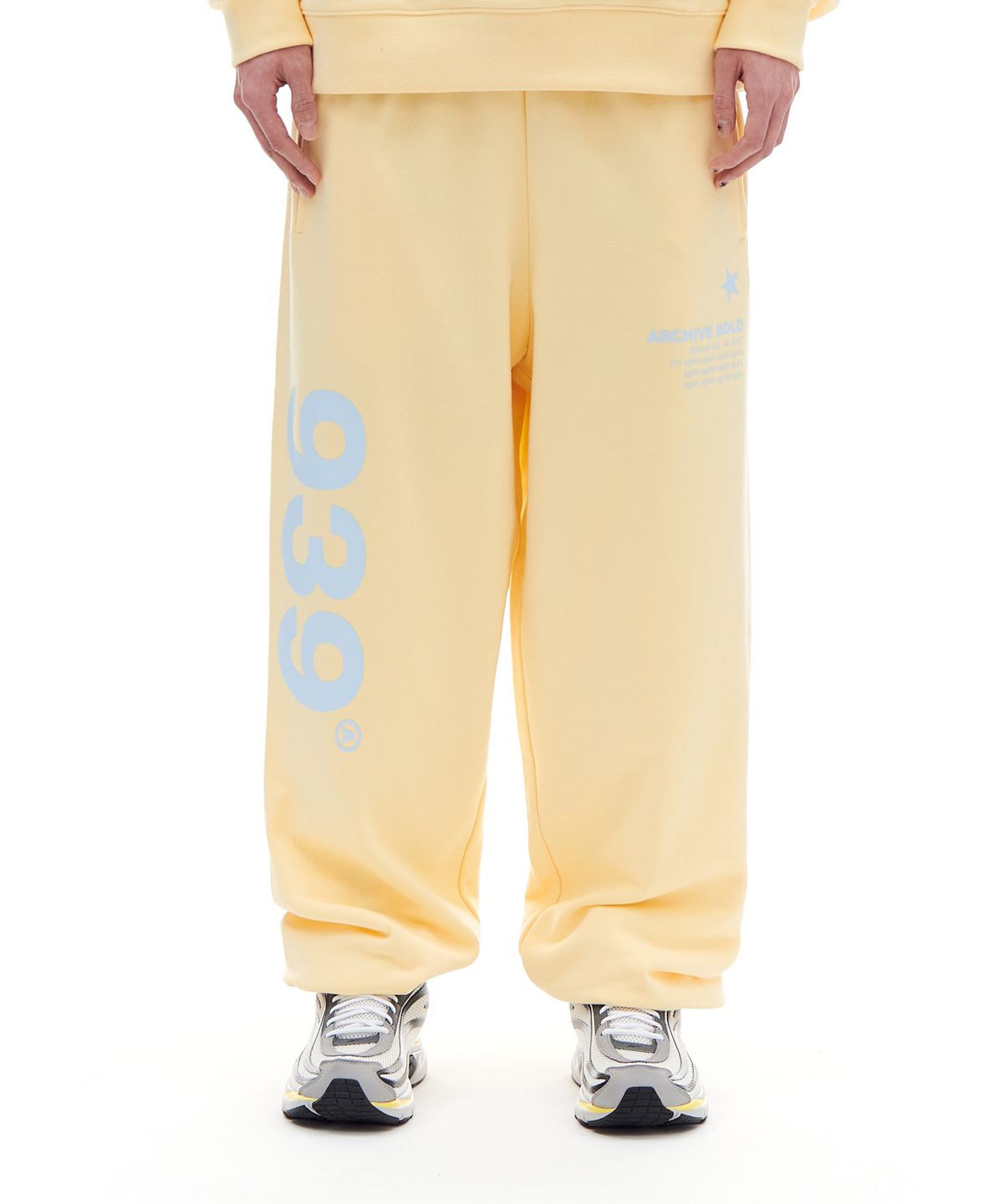 아카이브 볼드(ARCHIVE BOLD) 939 LOGO SWEAT PANTS (LEMON)