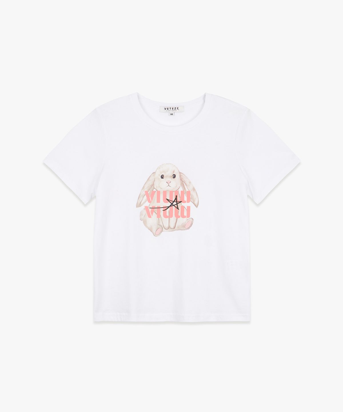 베테제(VETEZE) [VIUWVIUW] Rising Rabbit Half T  (white)