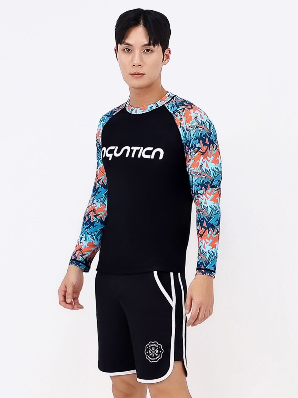 아쿠아티카(AQUATICA) 남성 래쉬가드 AQAMTS24016 상의+트렁크반바지세트