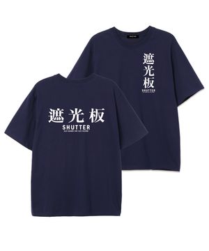 TEXT LOGO VER.2 오버핏 반팔 티셔츠 (SS025) 네이비