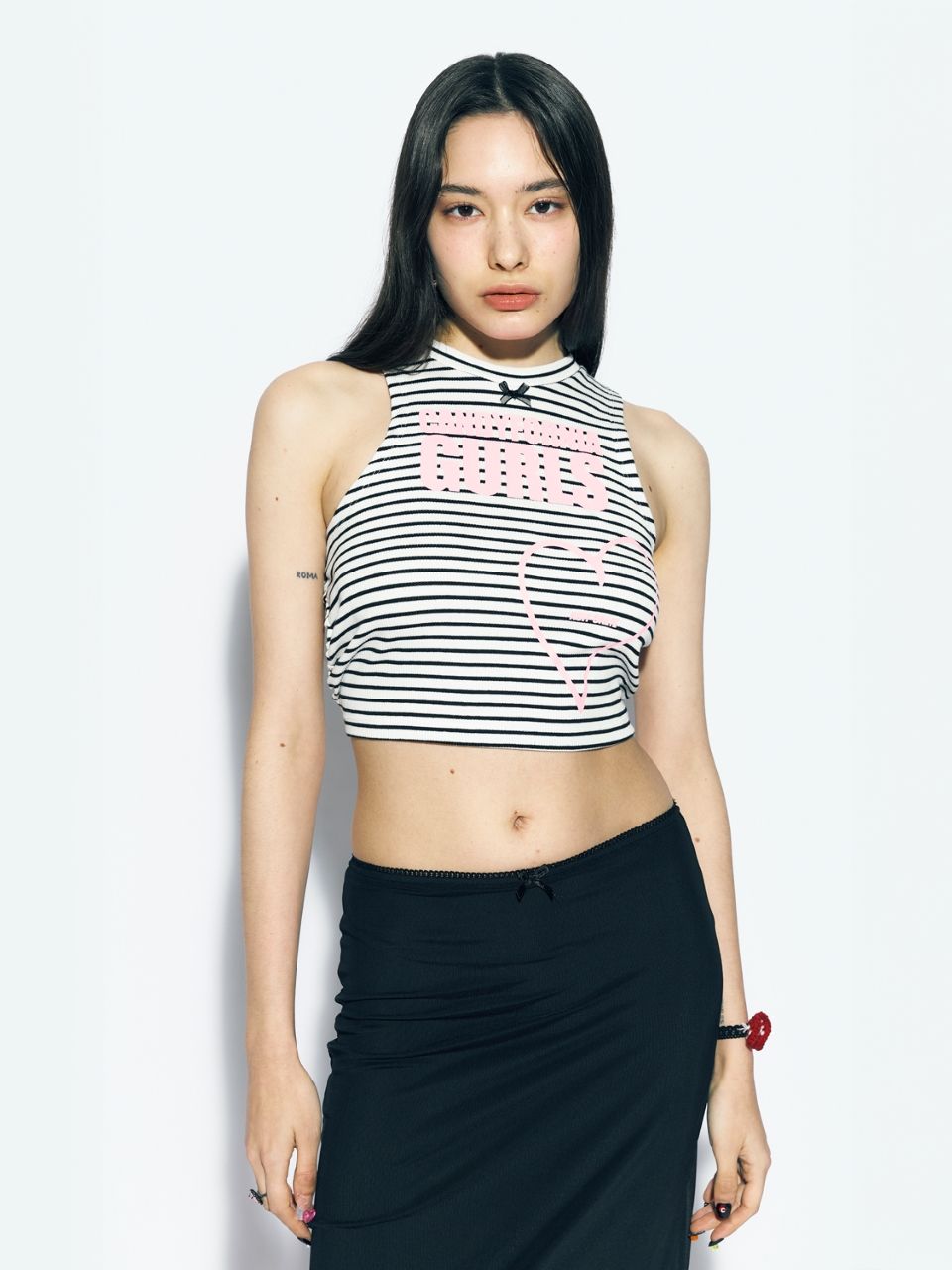 ◆as if calie◆ BACKSTRING SLEEVELESS TSHIRT IVORY CA24BSL00 MUSINSA公式 | ASIF CALIE BACKSTRING SLEEVELESS T-SHIRT IVORY