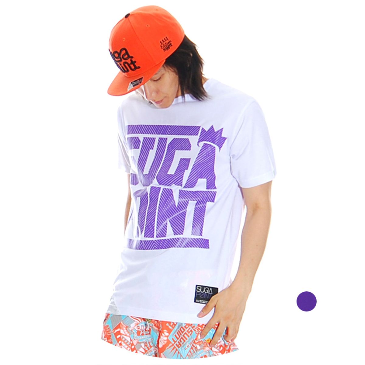 슈가포인트(SUGAPOINT) 남성 서핑/웨이크보딩 그래픽 반팔 저지 티 셔츠. Icon