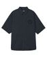 [런웨이] 코튼 시어서커 반팔 셔츠_차콜