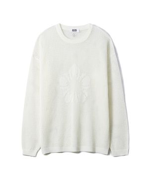 [런웨이] 무궁 크로셰 니트 풀오버_아이보리