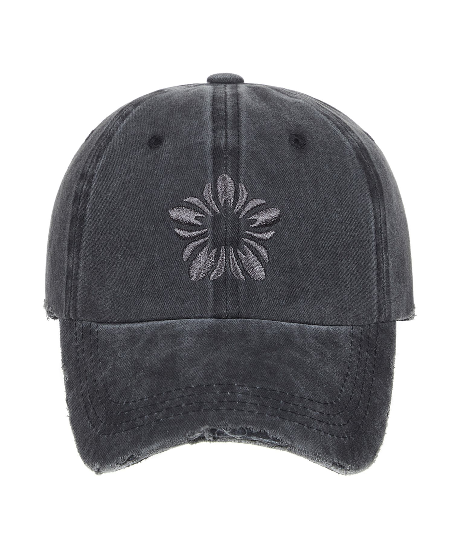 ★ulkin★ Runway Mugung Embroidery Pigment Ball Cap Charcoal MUSINSA | ULKIN [Runway] MUGUNG Embroidery Pigment Ball