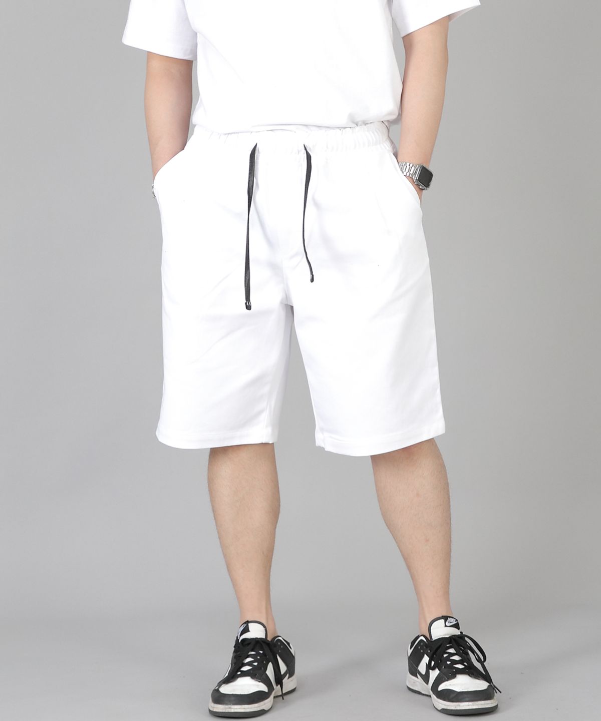 세인트크루(SAINTCREW) 핀턱쇼츠 EPS-350 화이트