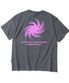 Pink Tornado 로고 티셔츠 - 그레이