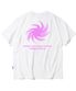 Pink Tornado 로고 티셔츠 - 화이트