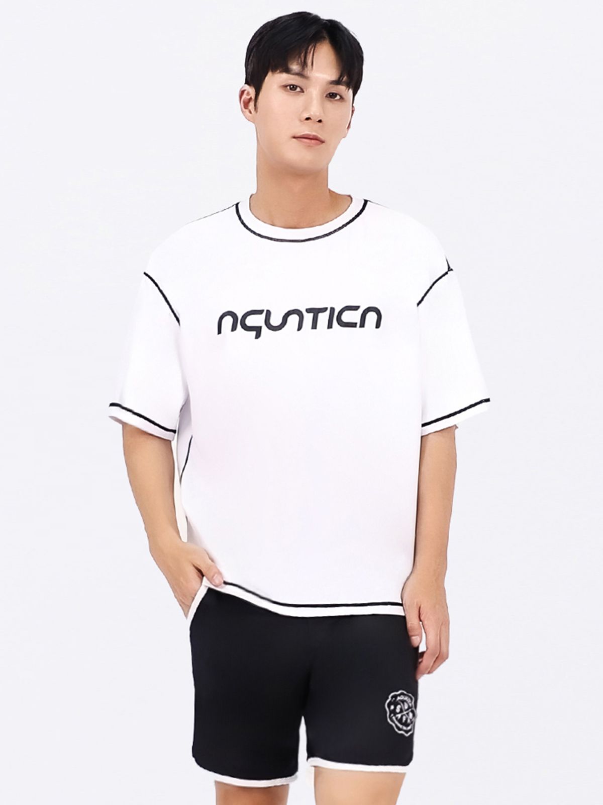 아쿠아티카(AQUATICA) 남성 래쉬가드 AQAMTS23002 상의+트렁크반바지세트