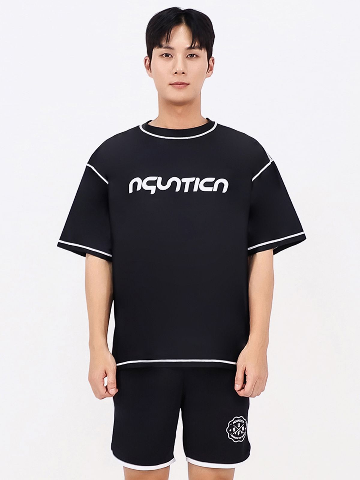 아쿠아티카(AQUATICA) 남성 래쉬가드 AQAMTS23004 상의+트렁크반바지세트