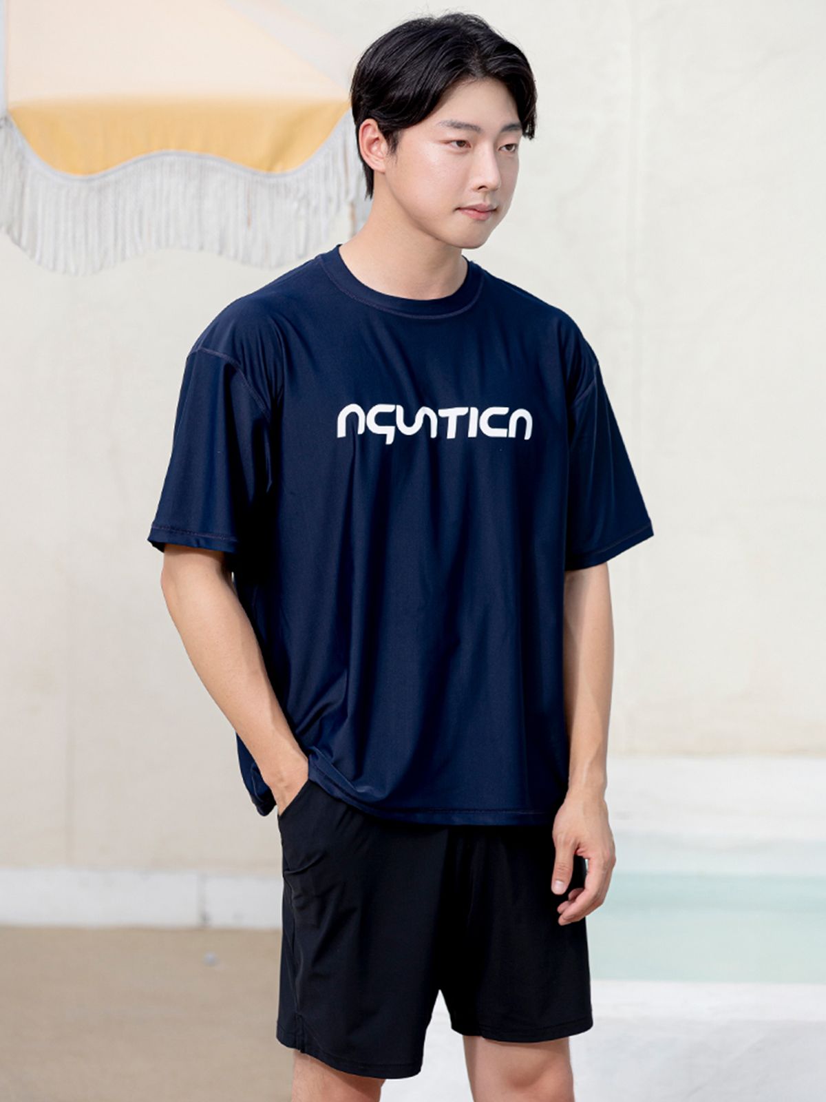 아쿠아티카(AQUATICA) 남성 래쉬가드 AQAMTS23007 상의+PZ 반바지세트
