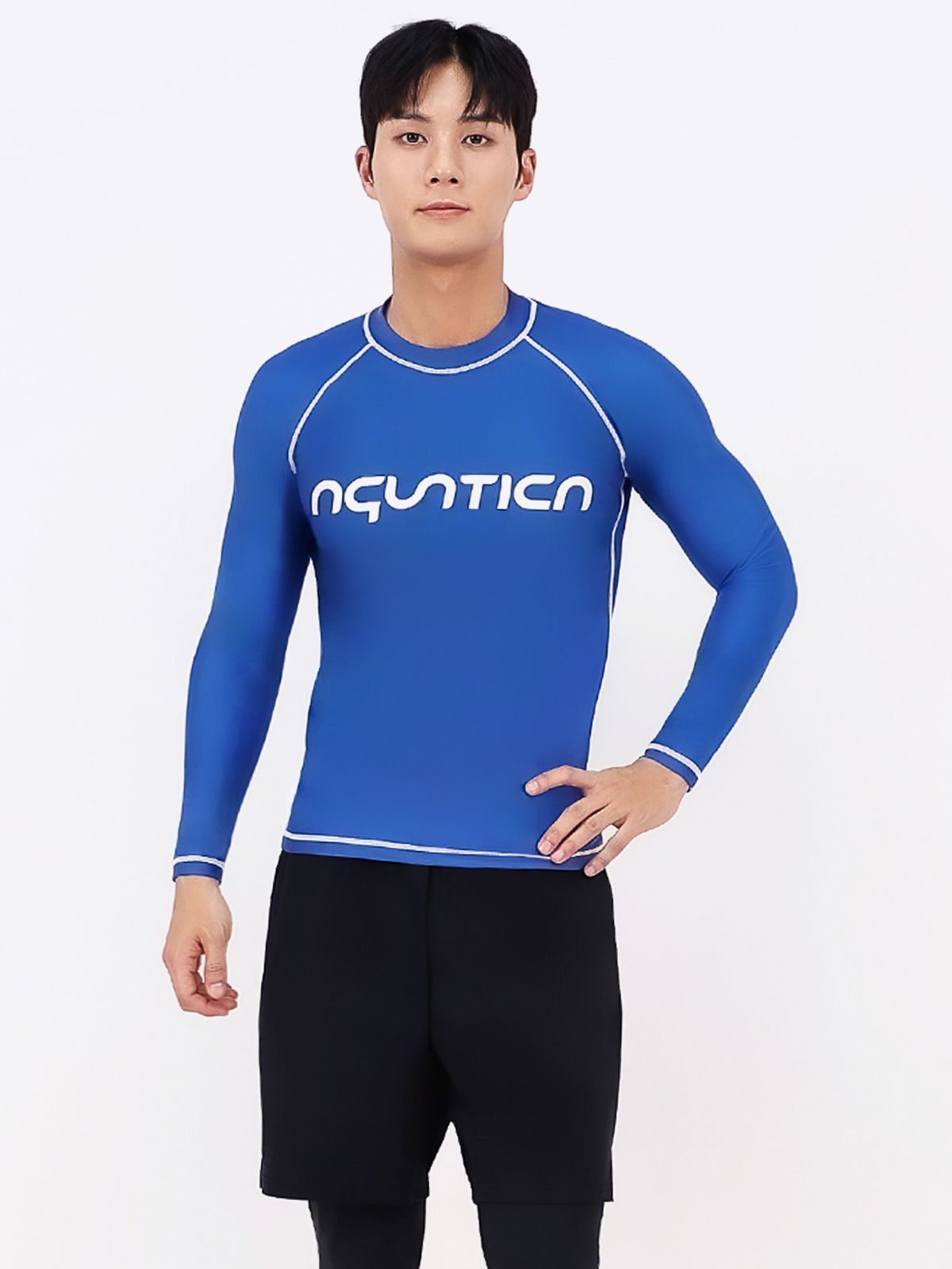 아쿠아티카(AQUATICA) 남성 래쉬가드 AQAMTS23013 상의+PL 레깅스반바지세트