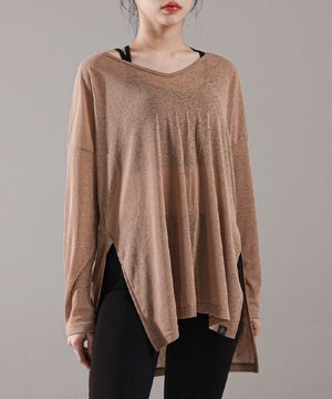 여성요가복 윈디 롱 커버업 티셔츠 3TT4362