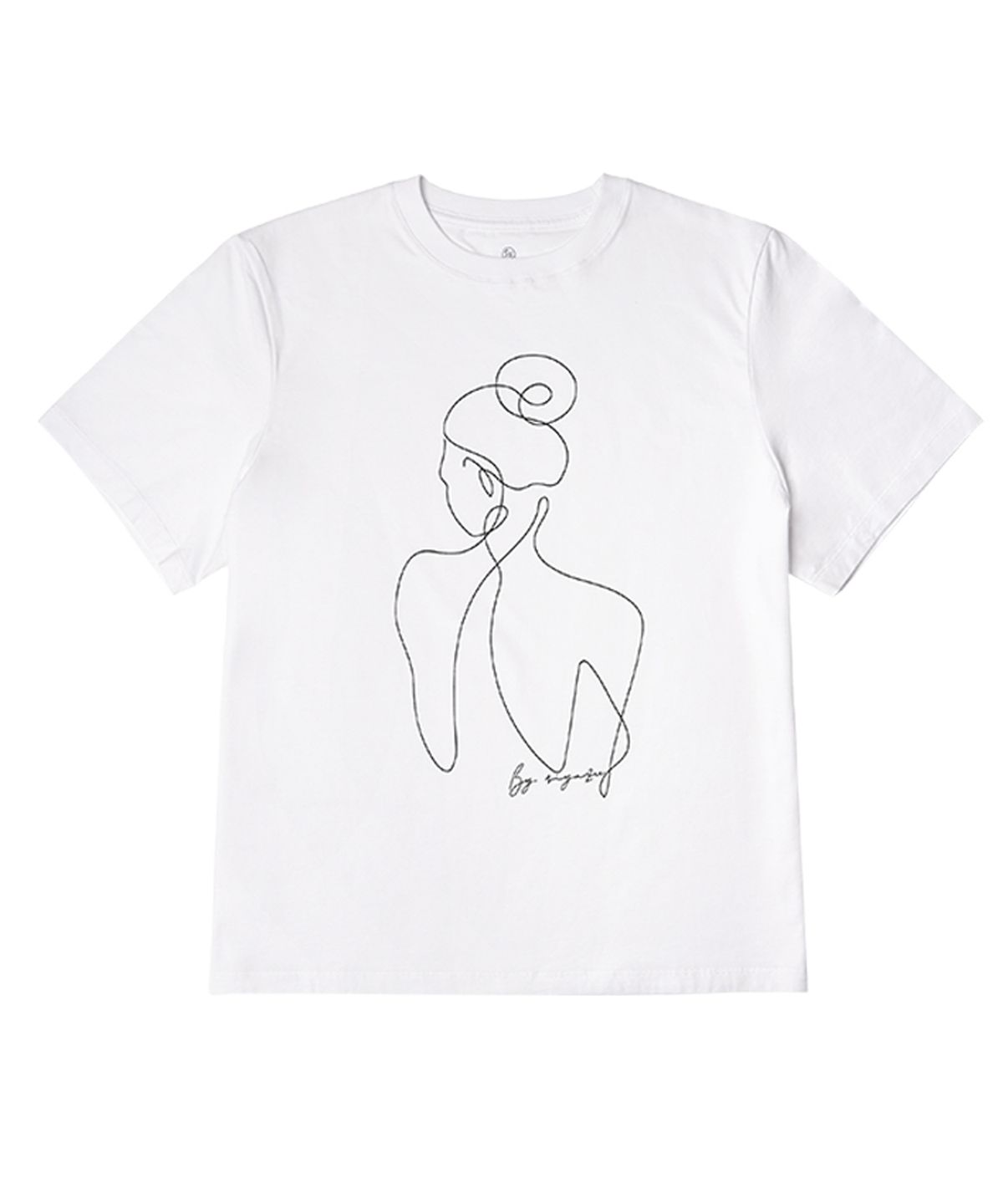 시야쥬(SIYAZU) SITP5157 우먼즈 아카이브 반팔 티셔츠_White