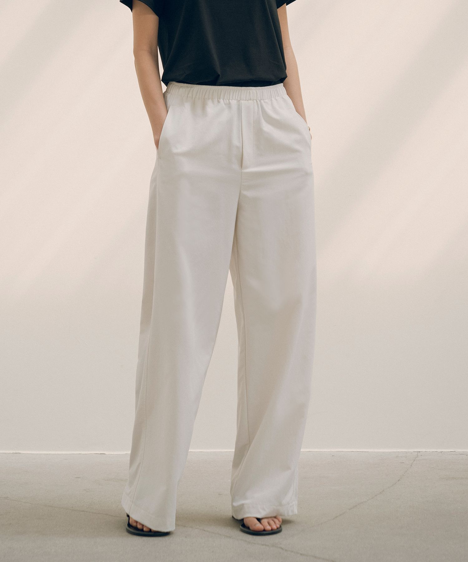 パンツ Siyazu SIPT7118 Banding Wide Nylon Pants_Offwhite MUSINSA | SIYAZU SIPT7118 Bendable Wide Nylon Pants_Off-white