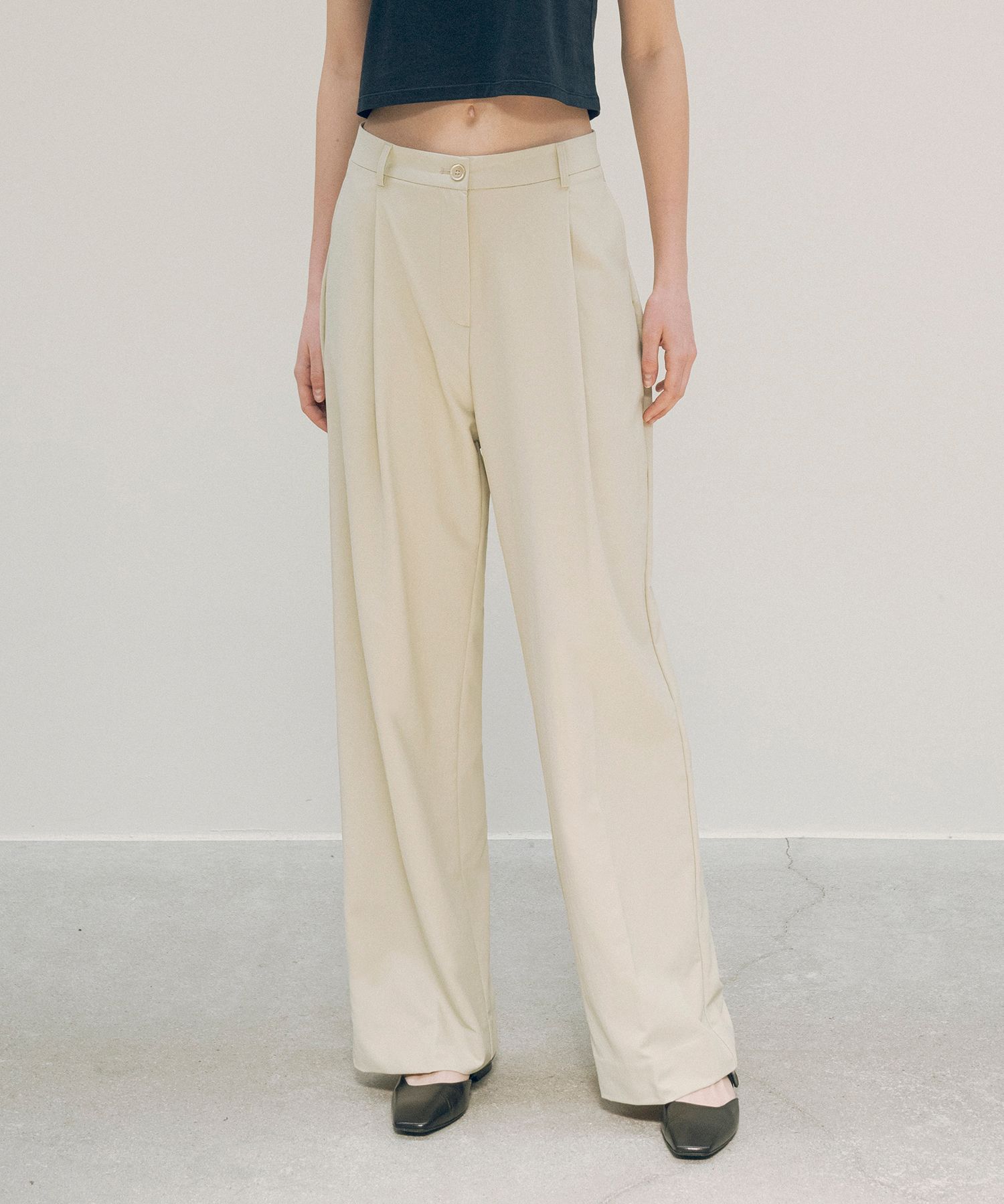 パンツ Siyazu SIPT7119 Essential One-Tuck Nylon Slacks_Beige MUSINSA | SIYAZU SIPT7119 Essential One-Tuck Nylon Slacks_Beige
